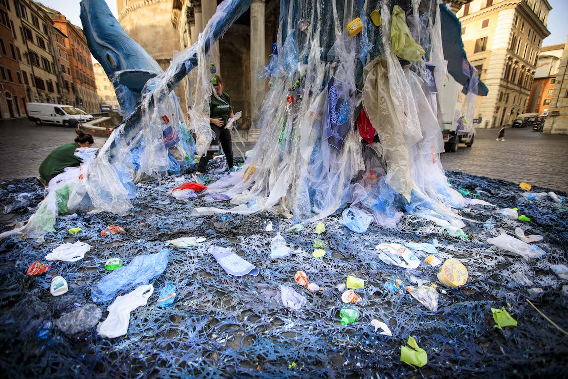 Protesta plastica greenpeace