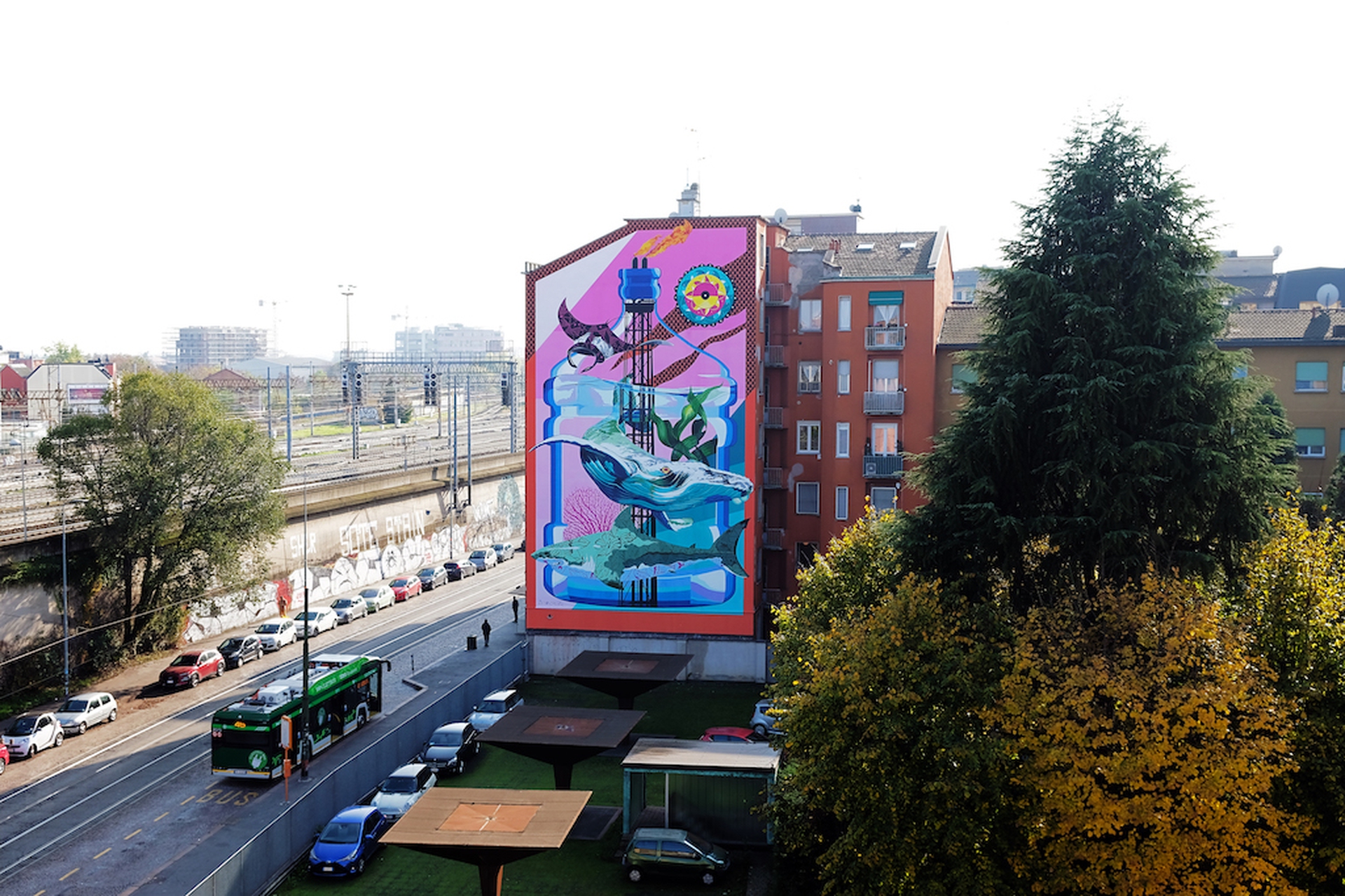 Anthropoceano, il murales di Iena Cruz a Milano