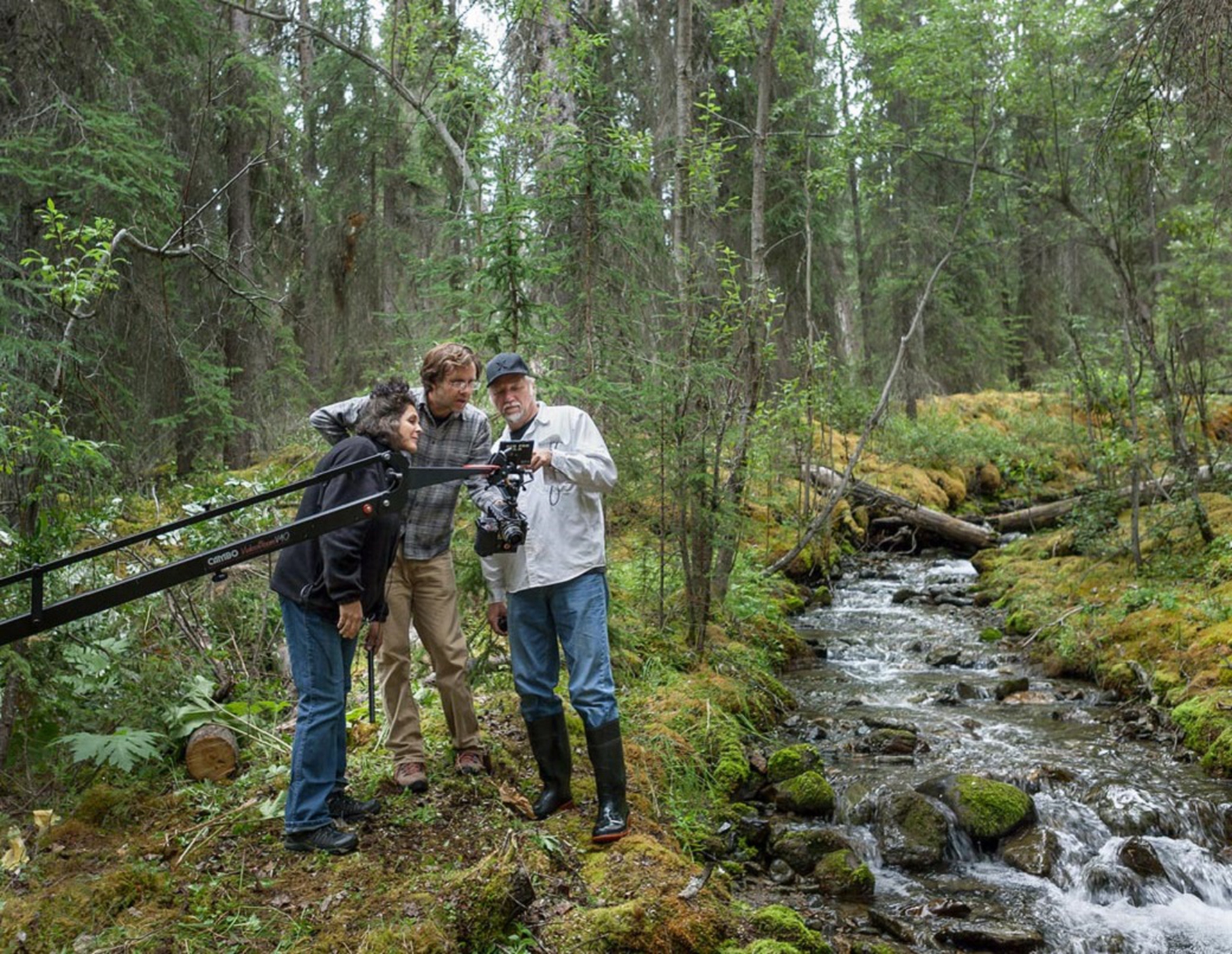 Edward Burtynsky, Jennifer Baichwal e Nicholas de Pencier al lavoro