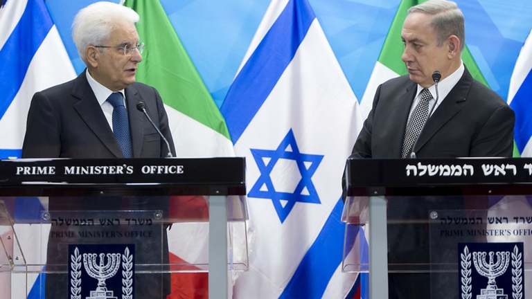 Il presidente della Repubblica Sergio Mattarella con il premier israeliano Benjamin Netanyahu © GettyImages