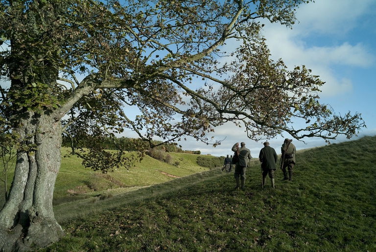 Cacciatori in collina