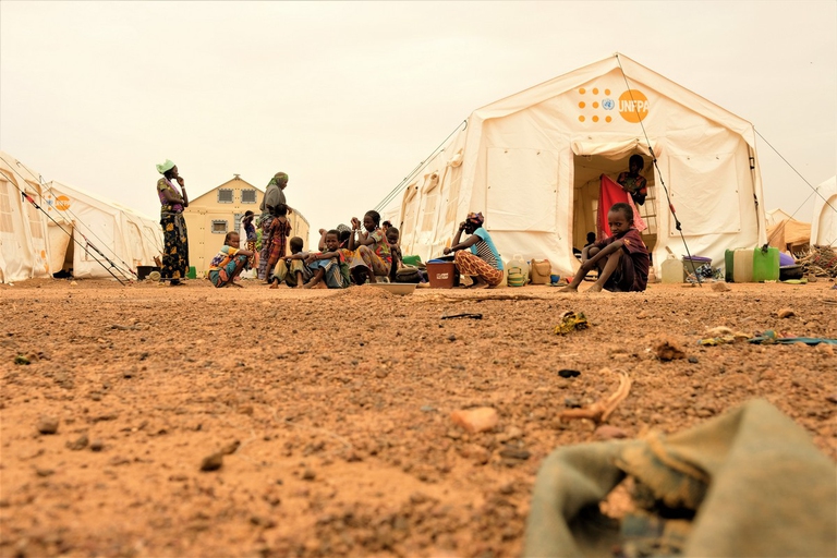 Foubé refugee camp in Sanmatenga province, northern Burkina Faso
