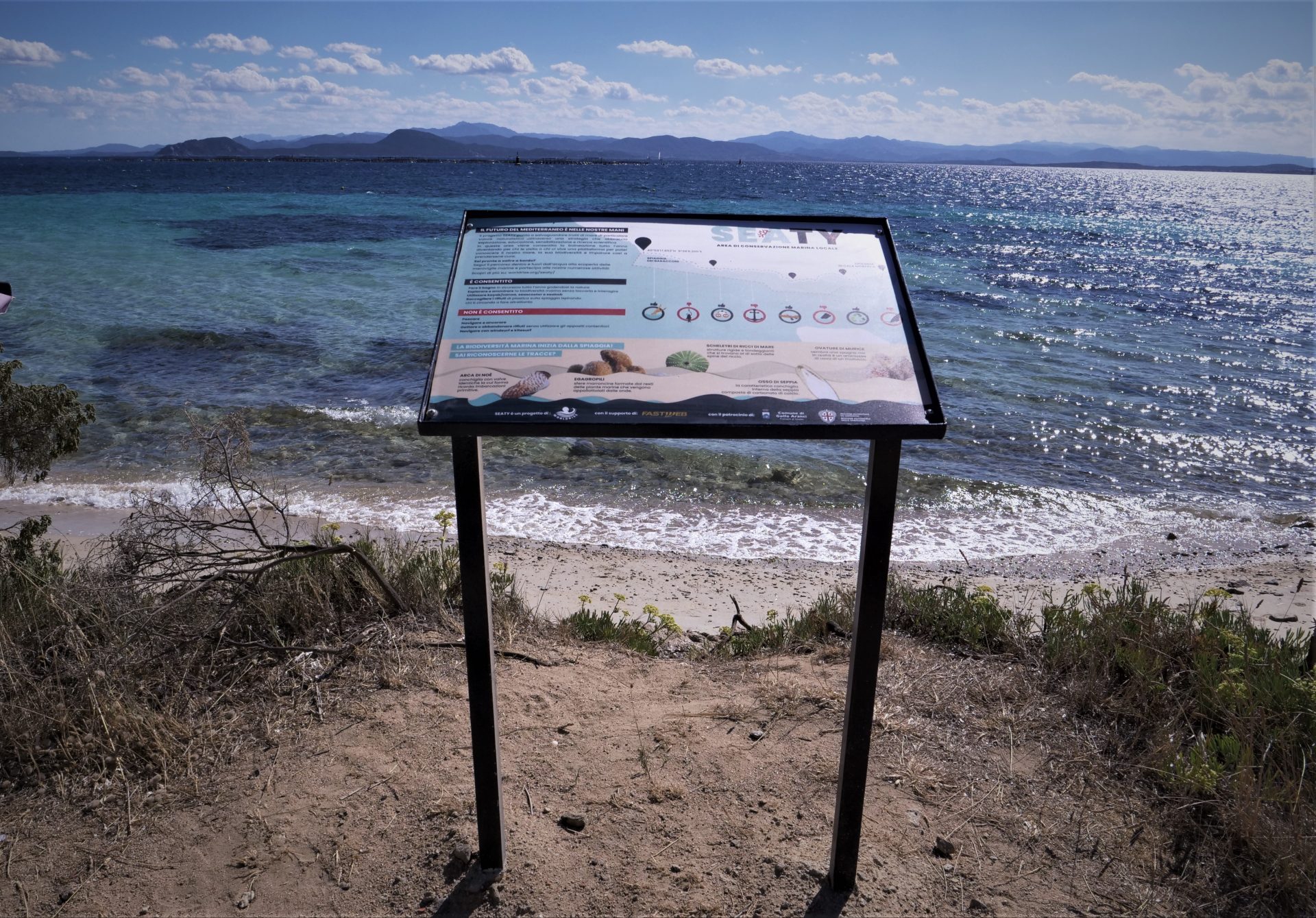 Cartello spiaggia Seaty