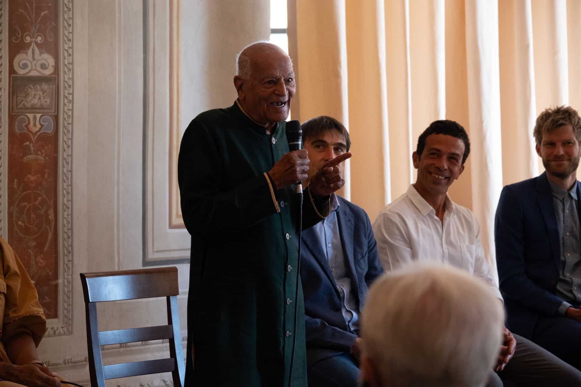 L'intervento di Satish alla conferenza &copy; Ermes Massoli