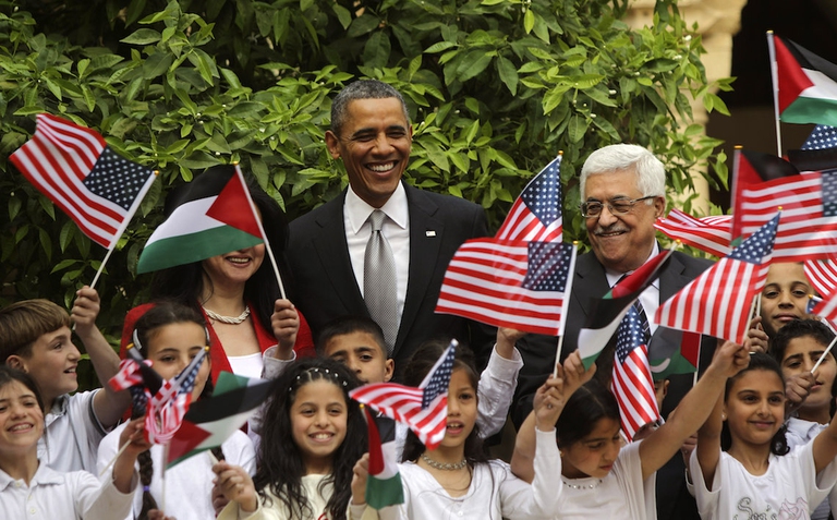 Obama bandiera palestina