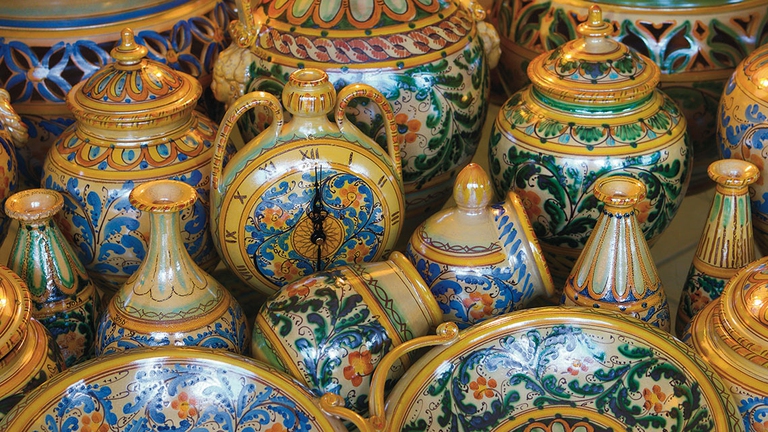 Le ceramiche di Santo Stefano di Camastra rappresentano un'eccellenza dell'artigianato dei Nebrodi. © Parco dei Nebrodi