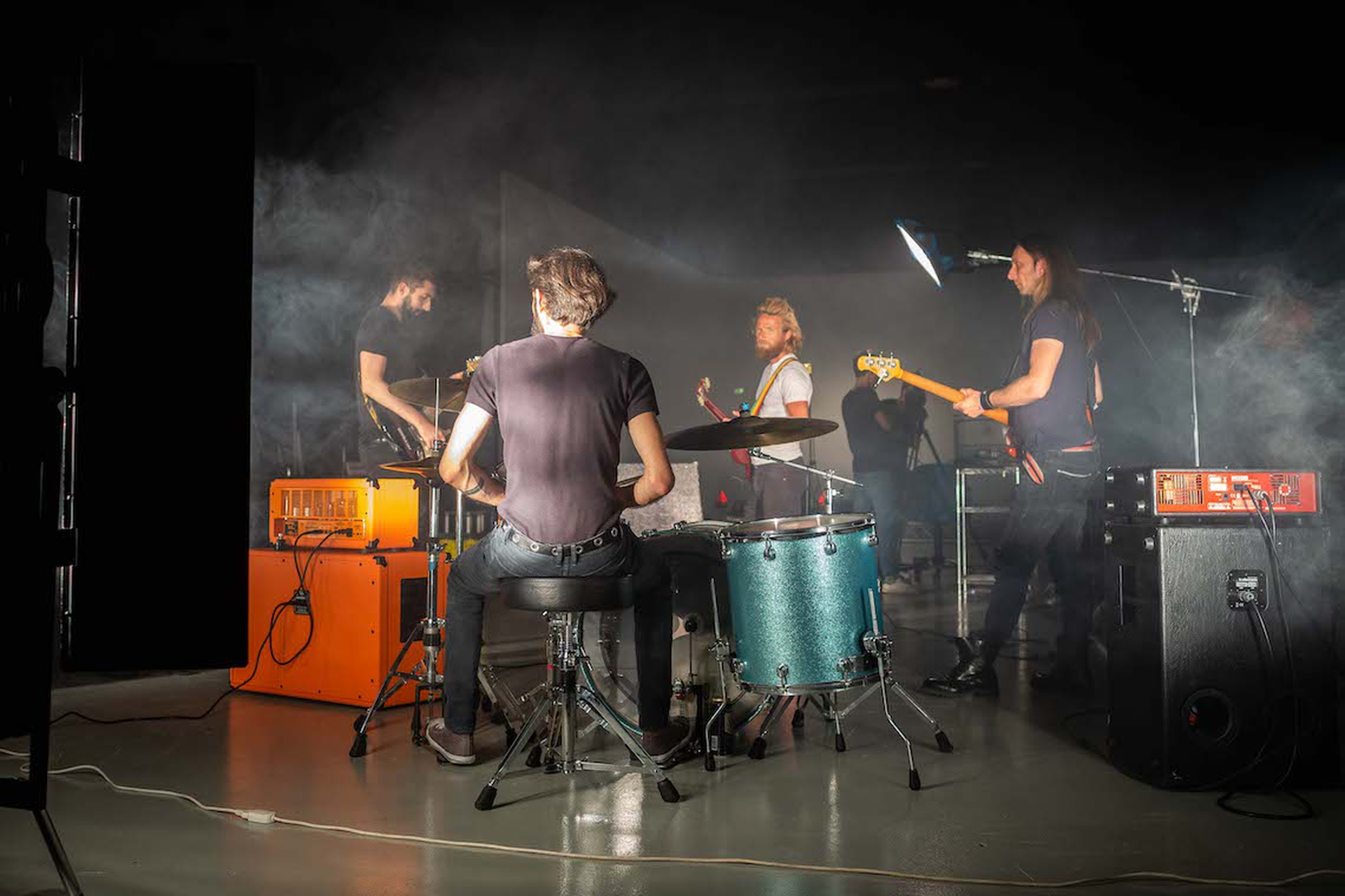 Tiziano Tamisari con la band