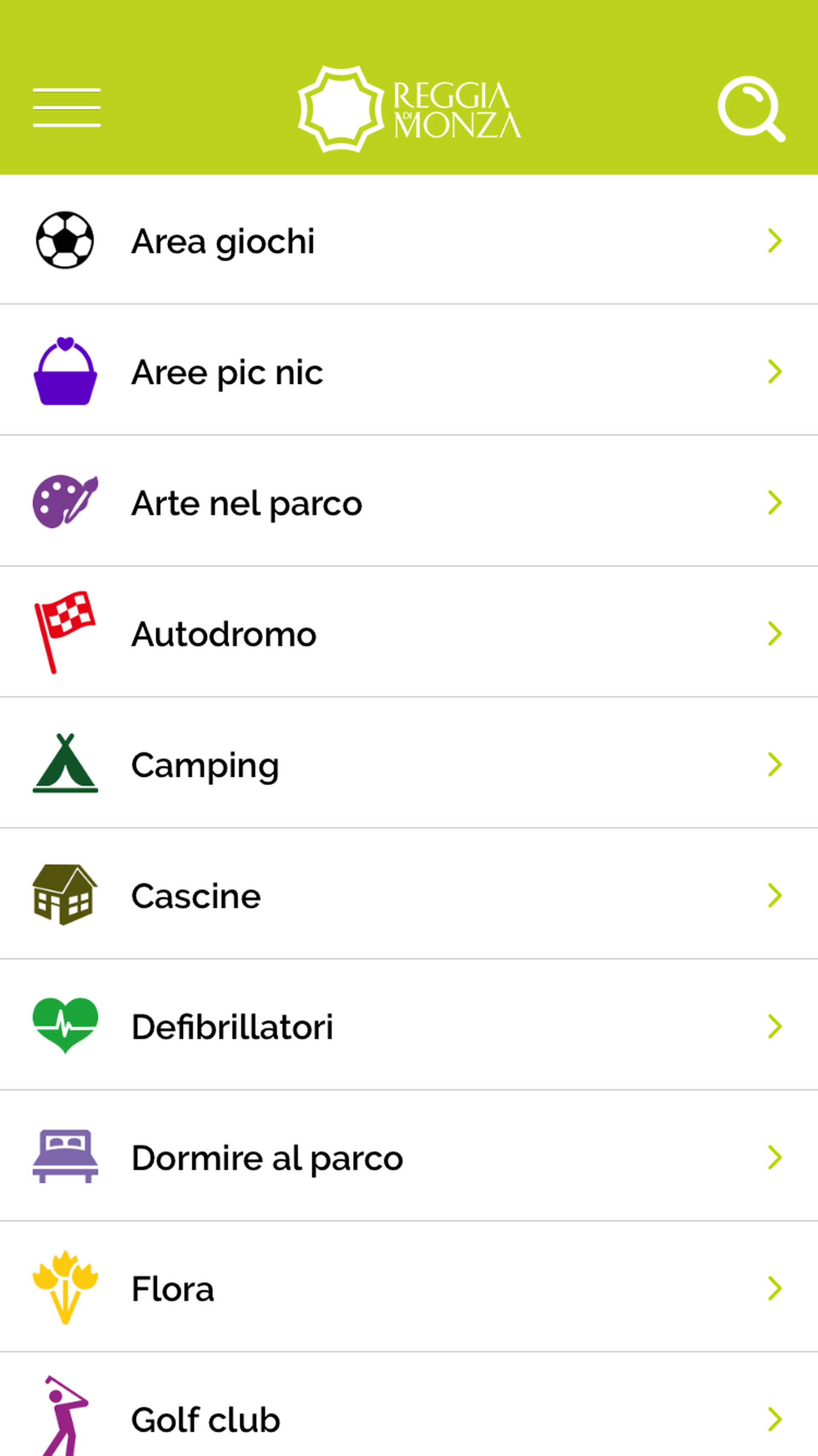 Esplora app Reggia di Monza