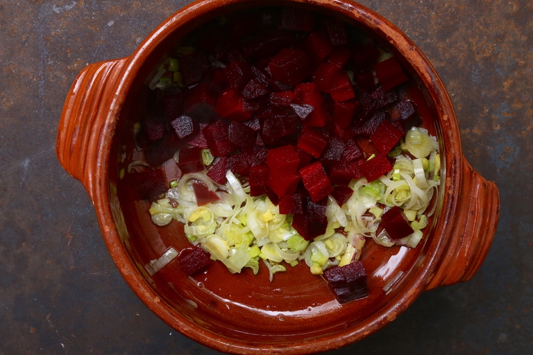 Risotto alle barbabietole