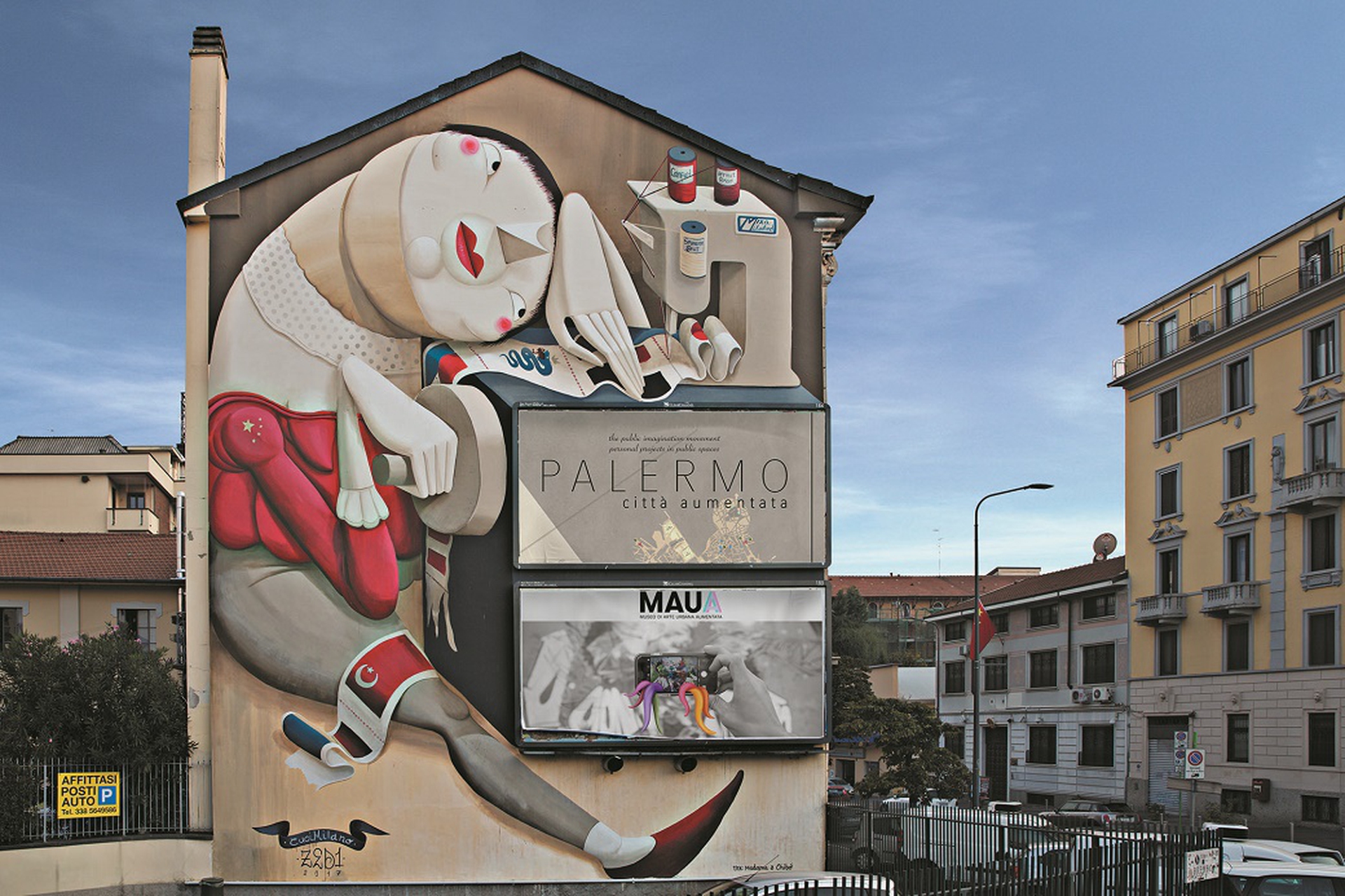 L'arte di Zed1 in via Brembo, Milano