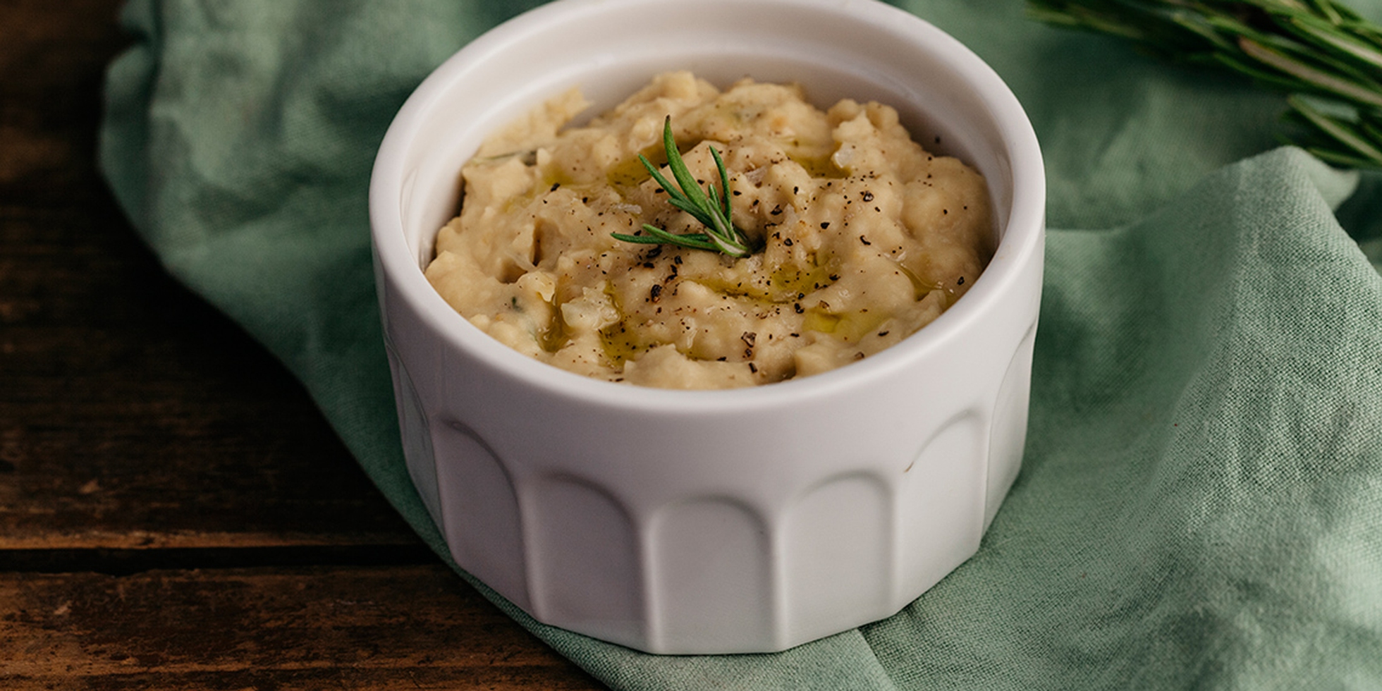 Crema di ceci al rosmarino