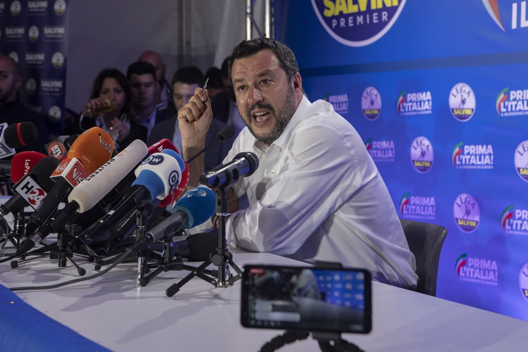 Il leader della Lega Matteo Salvini