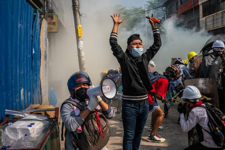 Le proteste in Myanmar