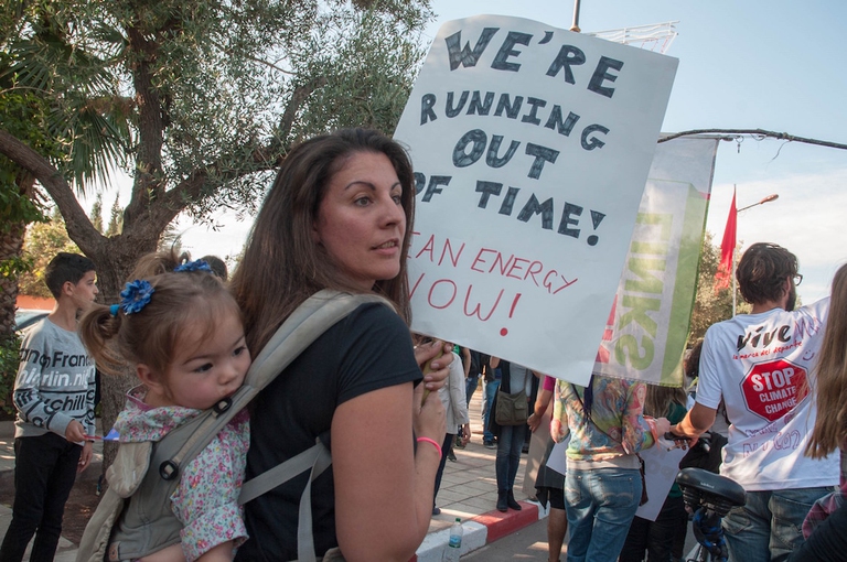 Manifestazione Marrakech Cop 22