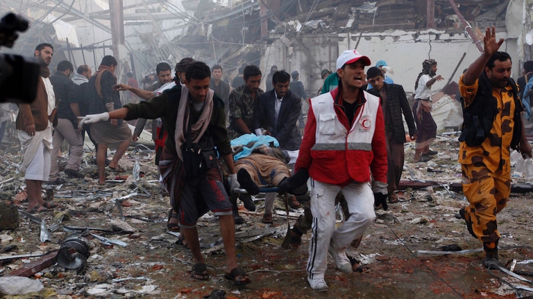 Yemen strage funerale