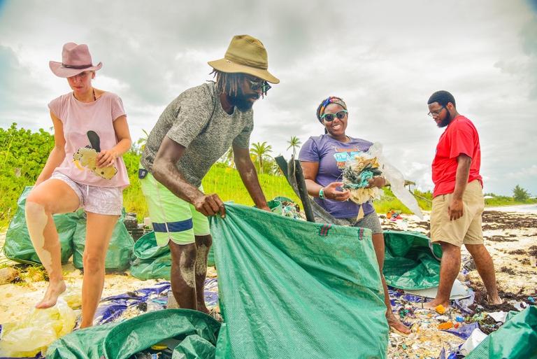 inquinamento, plastica, bahamas