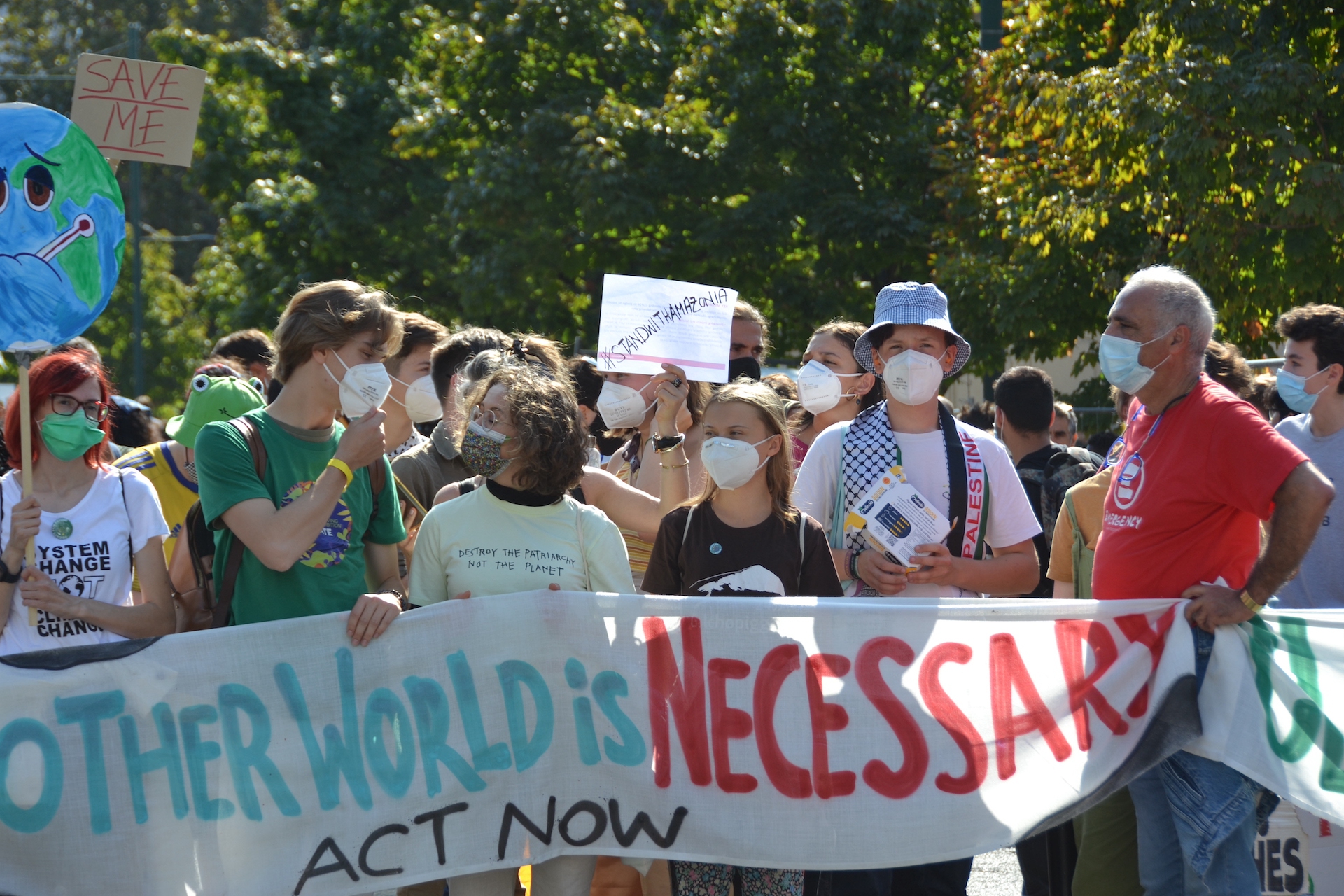 Il corteo per il clima a Milano il 1 ottobre13