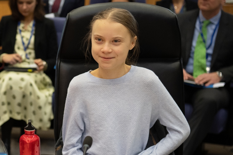 Greta Thunberg all'incontro con Ursula von der Leyen