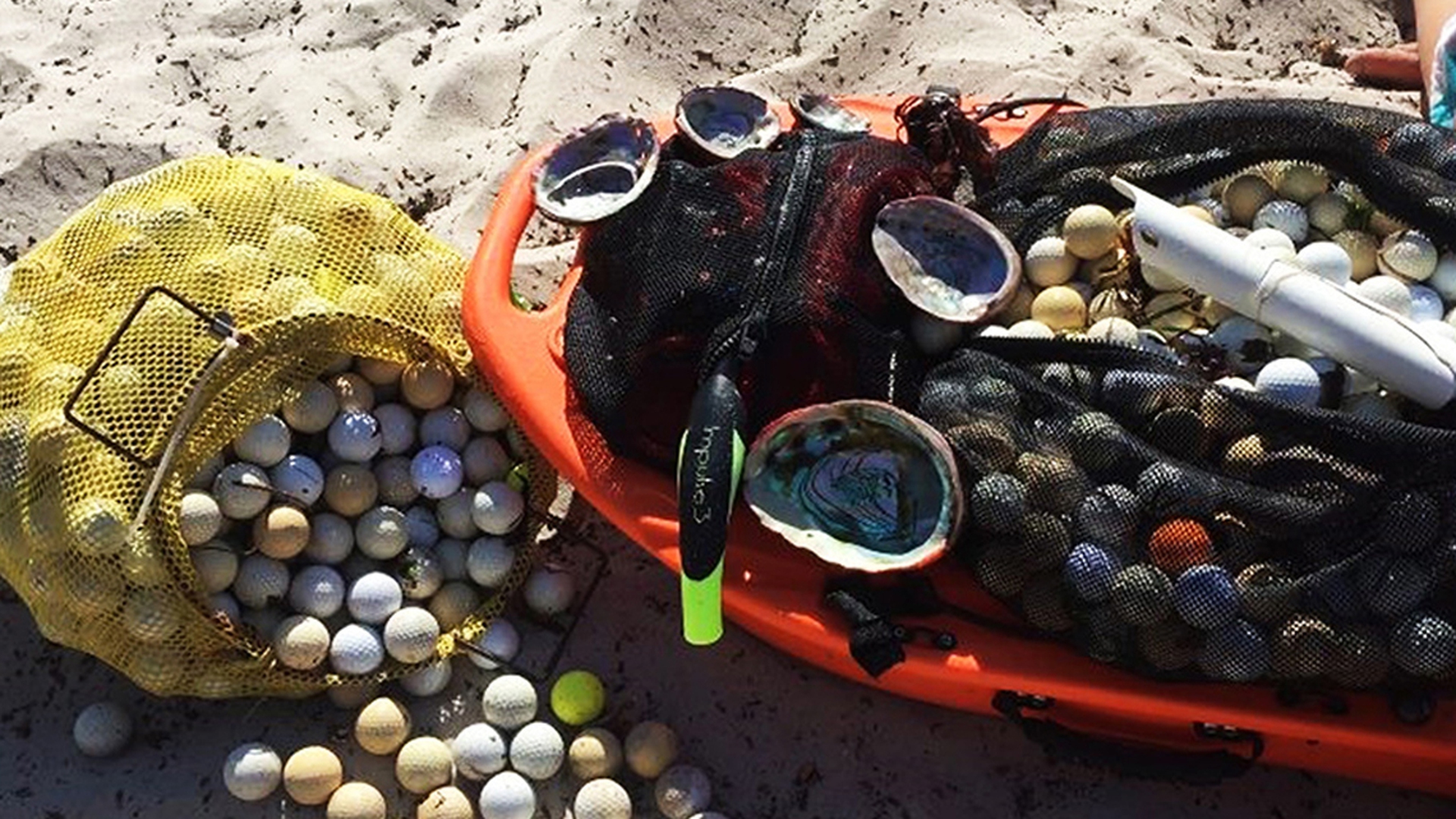 Palline da golf oceano