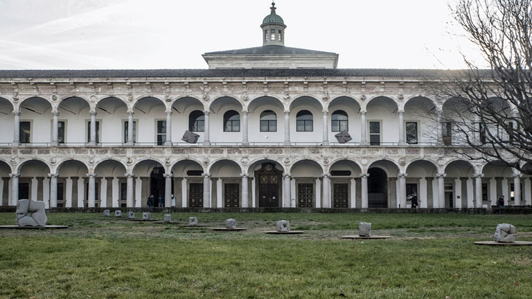 Il cortile principale della Ca' Granda