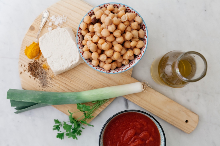 Curry di ceci e tofu