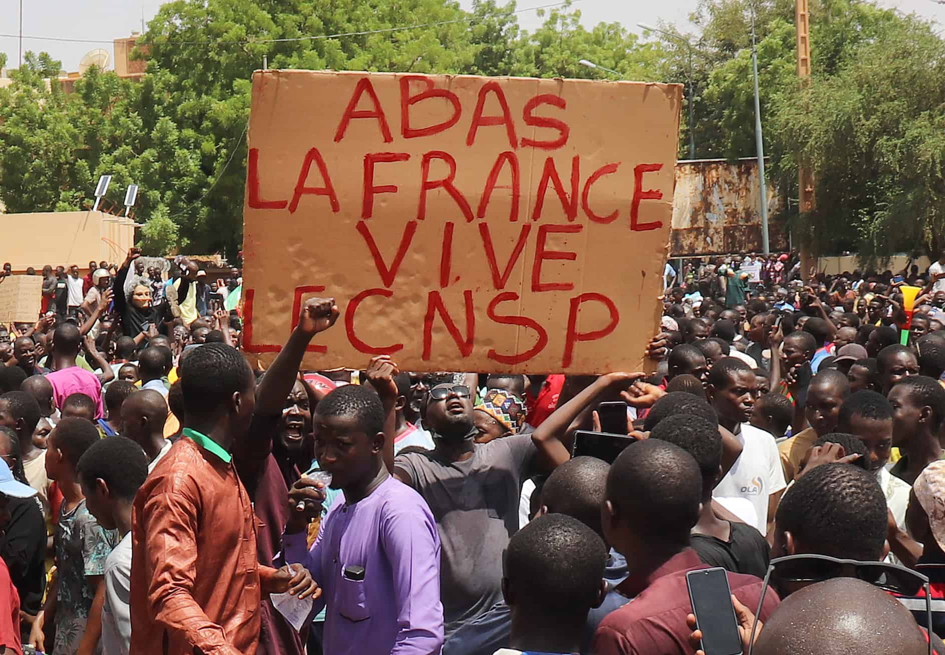 Pro-coup protests in Niger