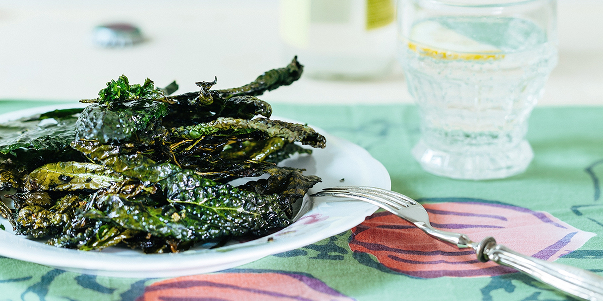chips di cavolo nero in padella