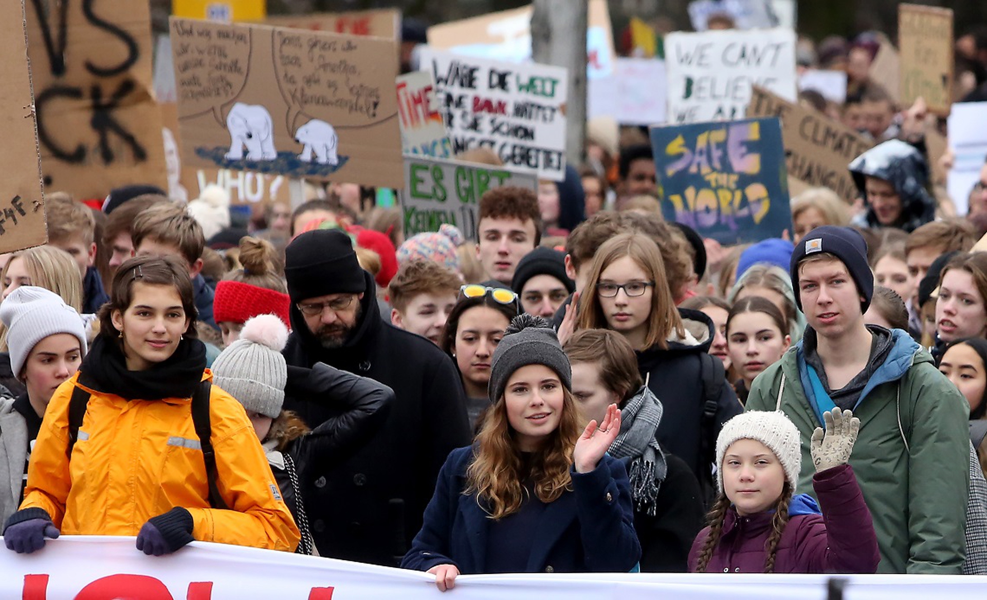 Greta Thunberg ad una manifestazione in Germania