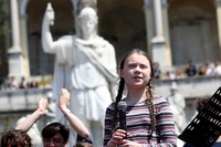 25mila ragazzi a Roma per lo sciopero con Greta Thunberg del 19 aprile
