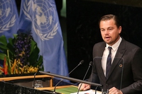 Firma dell’Accordo di Parigi, gli interventi di Leonardo DiCaprio e Matteo Renzi