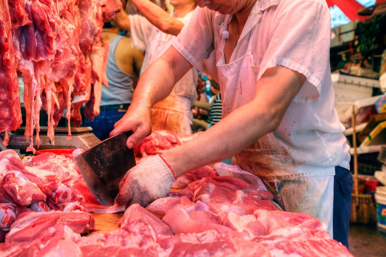 Mercato della carne in Cina