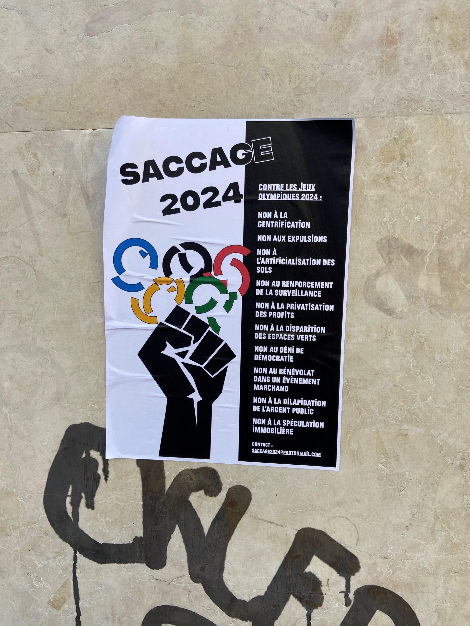 Volantino olimpiadi Parigi