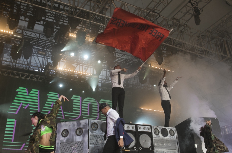 Major Lazer  Coachella flag