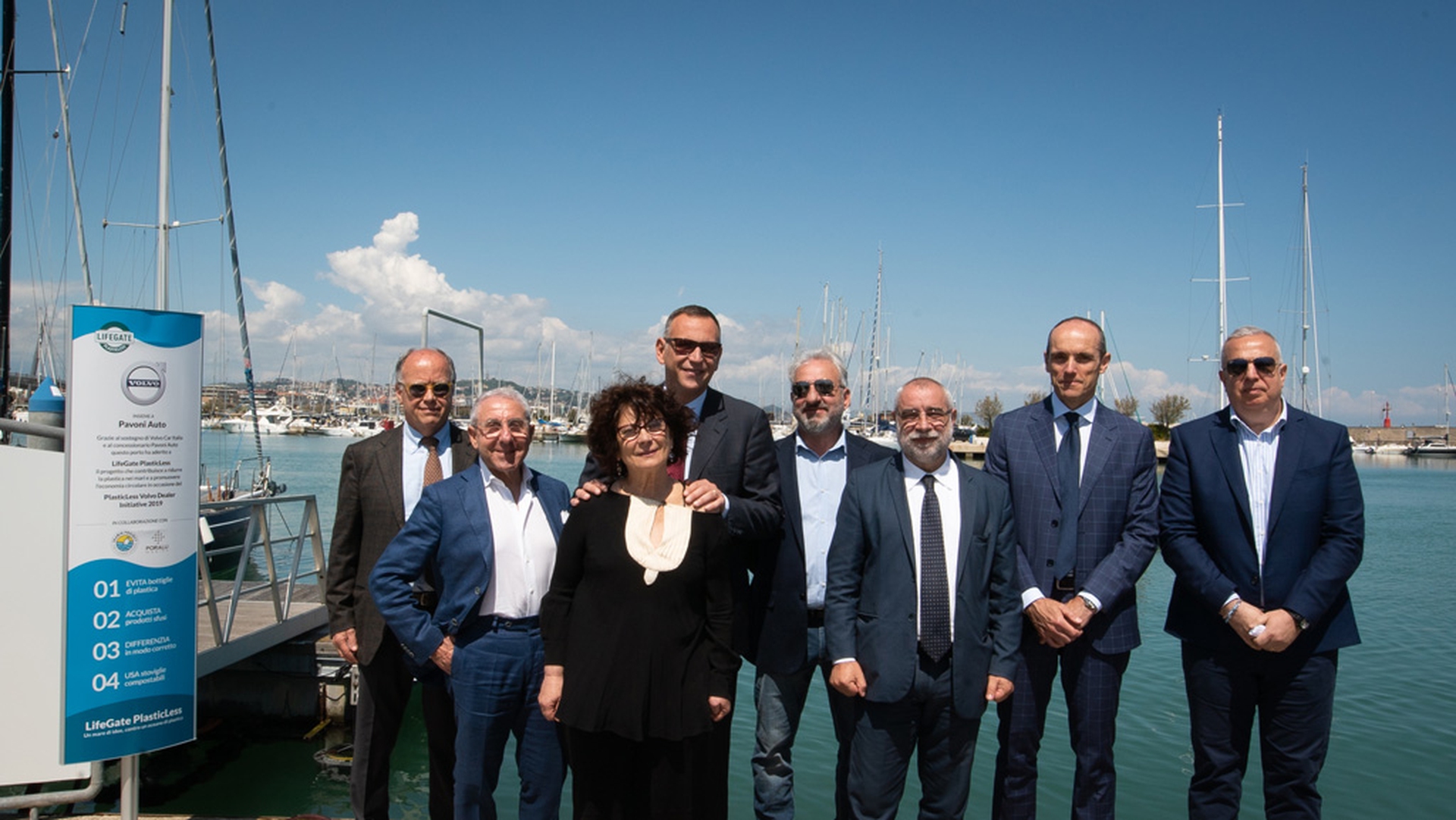 Inaugurazione del dispositivo Seabin di Pescara