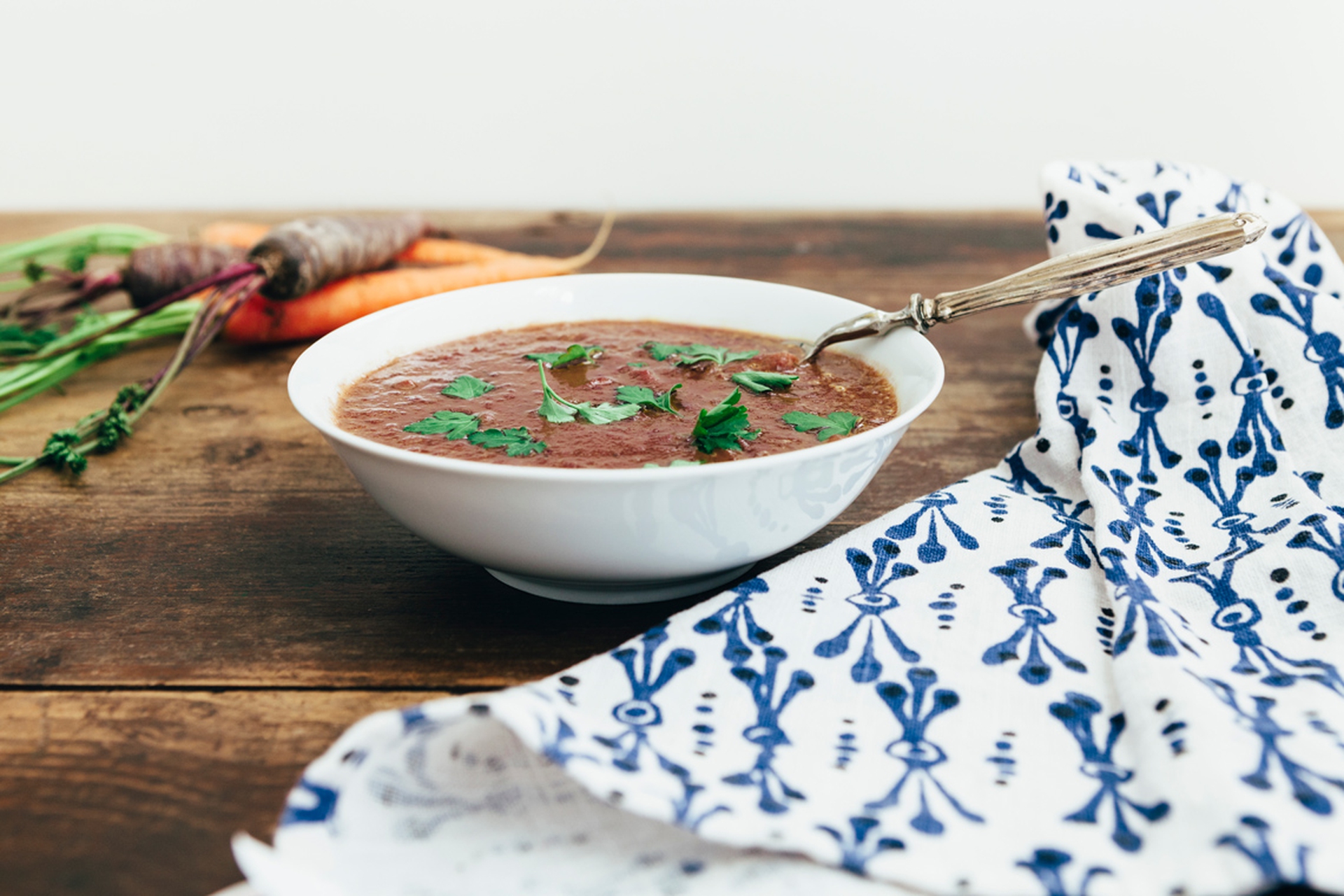 Carrot and curry soup