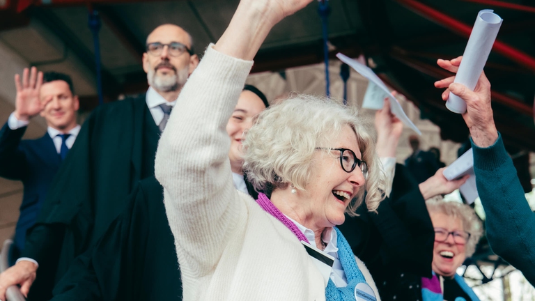 le Anziane per il clima alla corte europea dei diritti dell'uomo