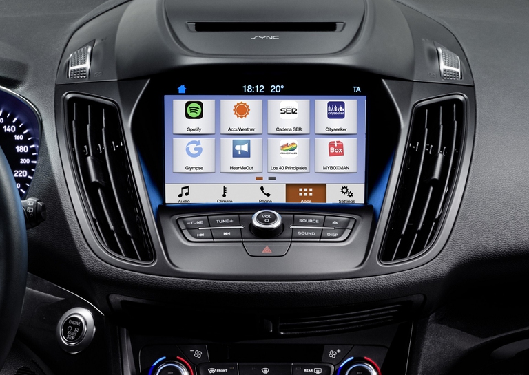 Il sistema multimediale Ford Sync 3, forte dei comandi vocali per non distrarre l'attenzione del guidatore dalla strada