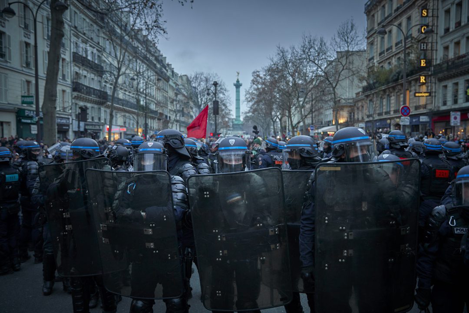 Mass Social Action In Paris Amid Nationwide Strike Over France's Pension Reform