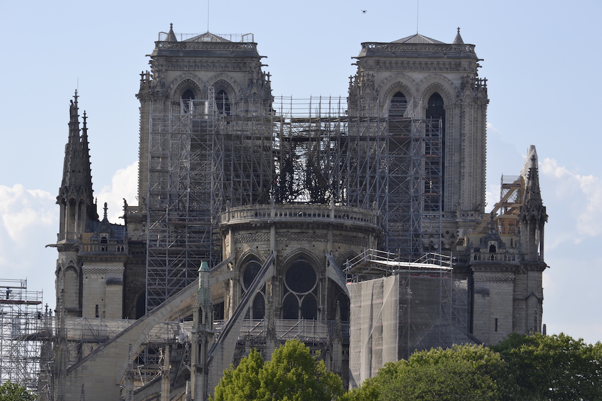 La cattedrale di Notre Dame a Parigi dopo il rogo5