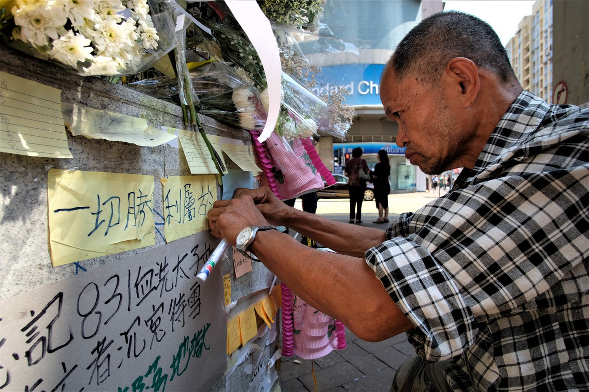 Le proteste ad Hong Kong il 15 settembre