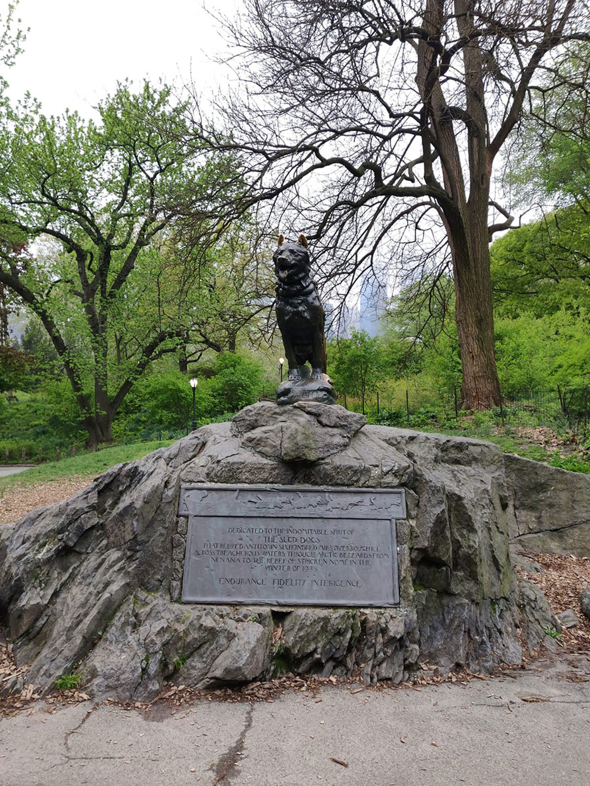 La statua di Balto a New York