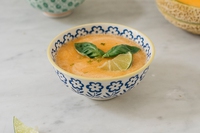 Zuppa fredda di melone cantalupo e lime