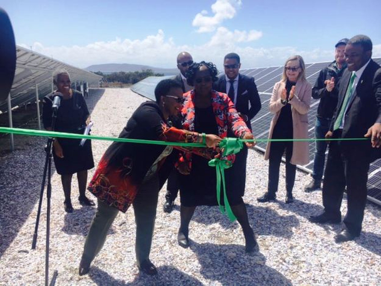 solar power plant Robben Island inauguration
