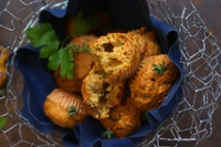 Mini muffin salati alla zucca e funghi