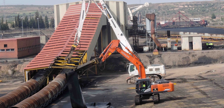 Smantellamento della centrale Teruel