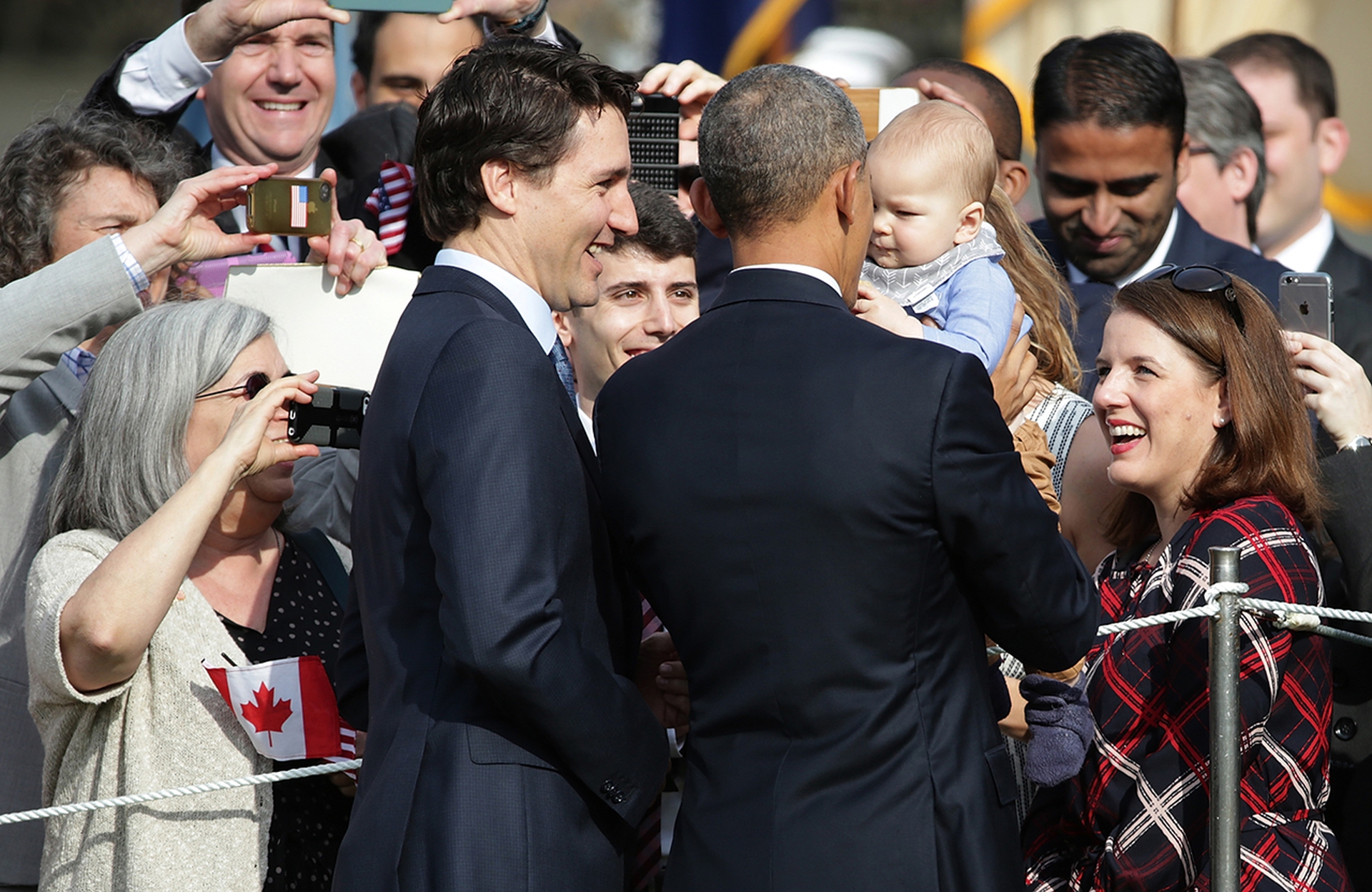 Justin Trudeau and Barack Obama
