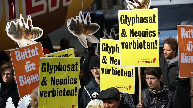 Glyphosate protest in Germany 