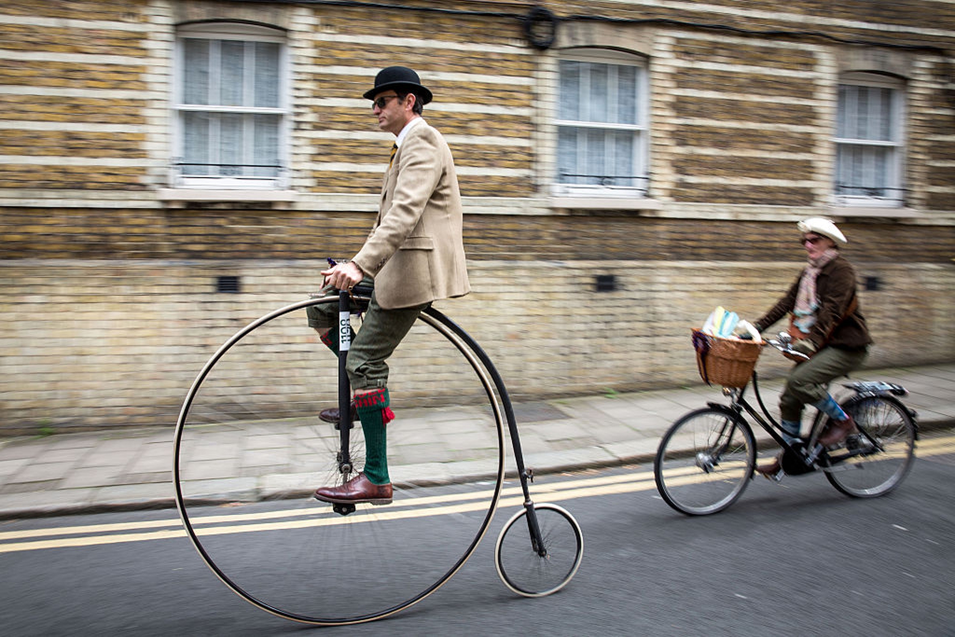 Penny-farthing al Tweed Run 2016