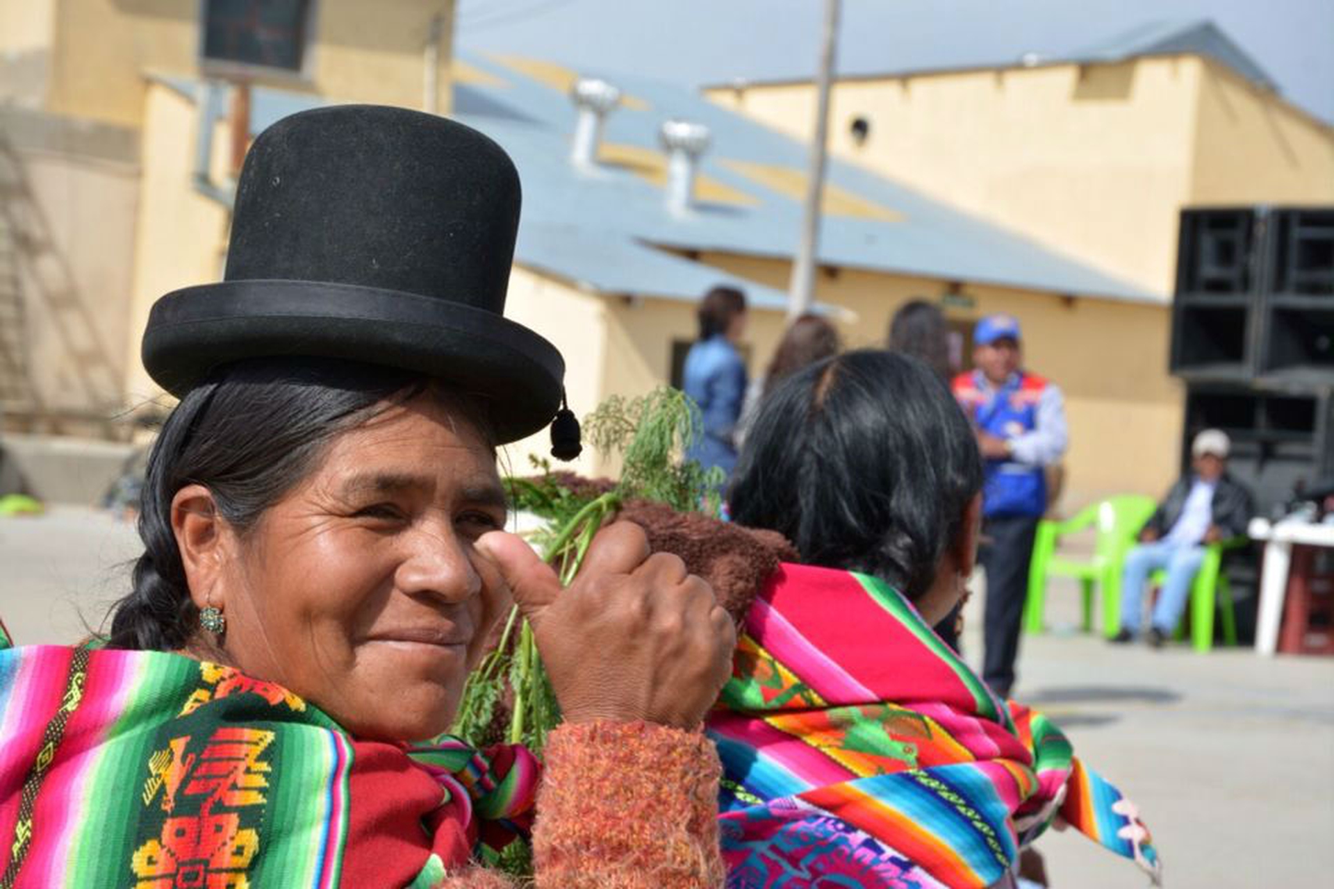 Happy Family Biocycling in Bolivia