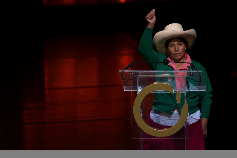 La contadina peruviana Máxima Acuña